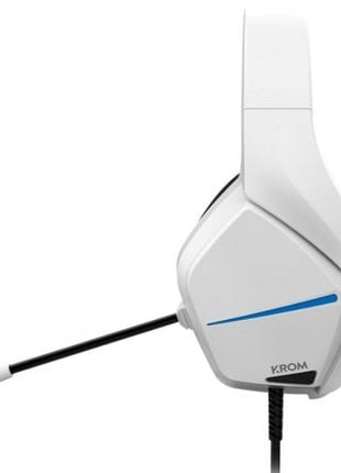 Auriculares Gaming con Micrófono Krom Kopa Move/ Jack 3.5/ Blancos - Tiensol