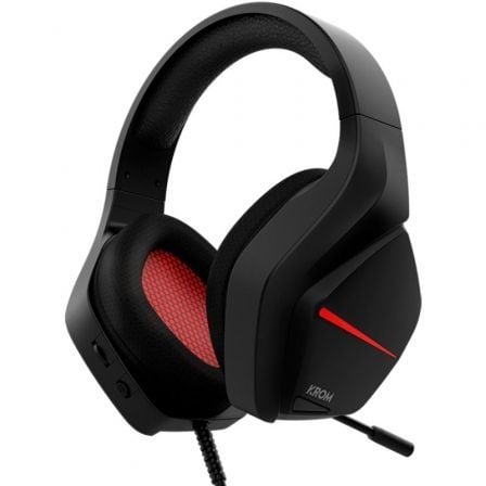 Auriculares Gaming con Micrófono Krom Kopa Move/ Jack 3.5/ Negros - Tiensol