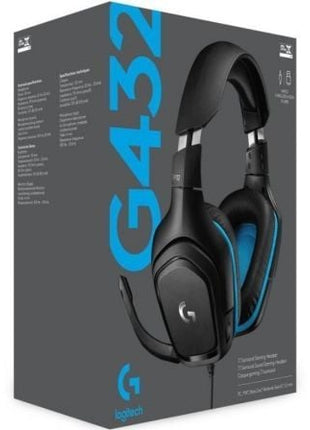 Auriculares Gaming con Micrófono Logitech G432/ USB 2.0/ Jack 3.5/ Negros - Tiensol