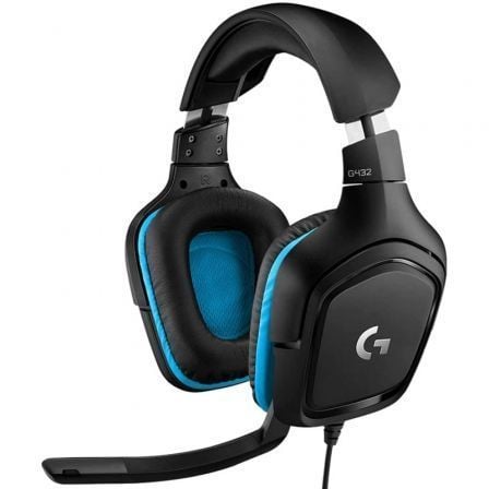 Auriculares Gaming con Micrófono Logitech G432/ USB 2.0/ Jack 3.5/ Negros - Tiensol