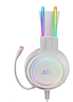 Auriculares Gaming con Micrófono Mars Gaming MHRGB/ Jack 3.5/ Blancos - Tiensol