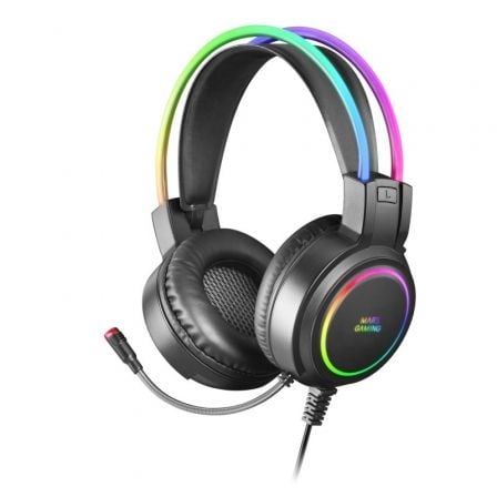 Auriculares Gaming con Micrófono Mars Gaming MHRGB/ Jack 3.5/ Negros - Tiensol