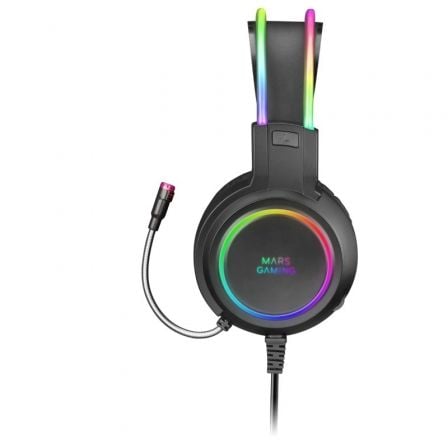 Auriculares Gaming con Micrófono Mars Gaming MHRGB/ Jack 3.5/ Negros - Tiensol