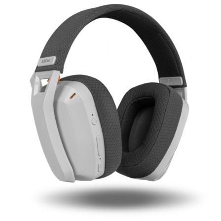 Auriculares Gaming Inalámbricos con Micrófono Krom Kanji/ Bluetooth/ USB 2.0/ Blancos - Tiensol