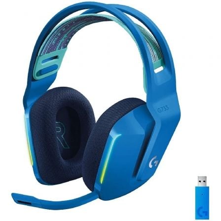 Auriculares Gaming Inalámbricos con Micrófono Logitech G733/ Azules - Tiensol