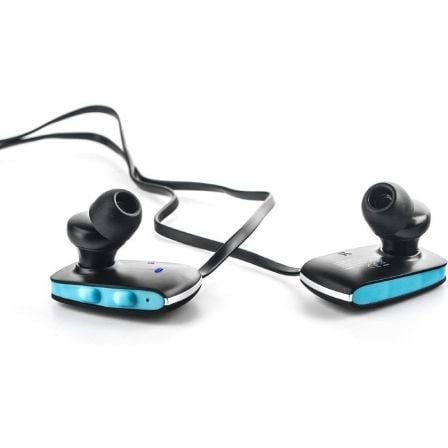 Auriculares Inalámbricos Deportivos Elbe ABT - 038 - DEP/ con Micrófono/ Bluetooth/ Azules y Negros - Tiensol