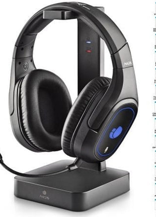 Auriculares Inalámbricos Gaming con Micrófono NGS GHX - 600/ Jack 3.5/ USB 2.0/ Óptica/ Negros - Tiensol