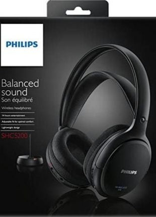 Auriculares Inalámbricos Philips SHC5200/ Radiofrecuencia/ Negros - Tiensol