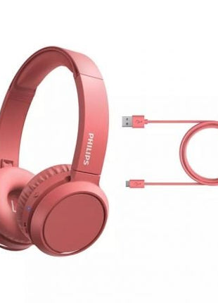 Auriculares Inalámbricos Philips TAH4205/ con Micrófono/ Bluetooth/ Rojos - Tiensol