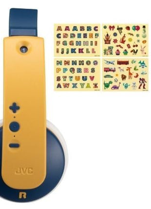 Auriculares Infantiles Inalámbricos JVC Tinyphone HA - KD10W/ Bluetooth/ Amarillos y Azules - Tiensol