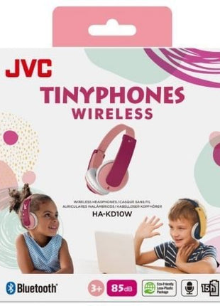 Auriculares Infantiles Inalámbricos JVC Tinyphone HA - KD10W/ Bluetooth/ Rosas - Tiensol