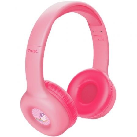 Auriculares Infantiles Inalámbricos Trust Nouna Kids/ con Micrófono/ Rosas - Tiensol