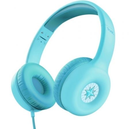 Auriculares Infantiles Trust Nouna Kids/ con Micrófono/ Azules - Tiensol