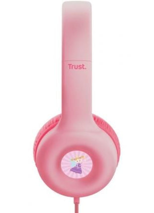 Auriculares Infantiles Trust Nouna Kids/ con Micrófono/ Rosas - Tiensol