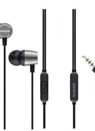 Auriculares Intrauditivos Aiwa ESTM - 30SL/ con Micrófono/ Jack 3.5/ Plateados - Tiensol