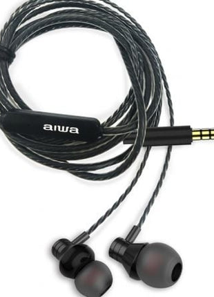 Auriculares Intrauditivos Aiwa ESTM - 50BK/ con Micrófono/ Jack 3.5/ Negro - Tiensol