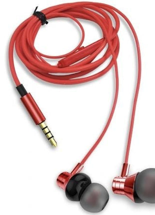 Auriculares Intrauditivos Aiwa ESTM - 50RD/ con Micrófono/ Jack 3.5/ Rojos - Tiensol