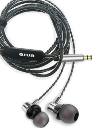 Auriculares Intrauditivos Aiwa ESTM - 50SL/ con Micrófono/ Jack 3.5/ Plateados - Tiensol