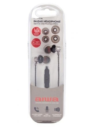 Auriculares Intrauditivos Aiwa ESTM - 50SL/ con Micrófono/ Jack 3.5/ Plateados - Tiensol