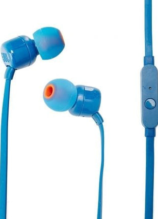 Auriculares Intrauditivos JBL Tune 110/ con Micrófono/ Jack 3.5/ Azules - Tiensol