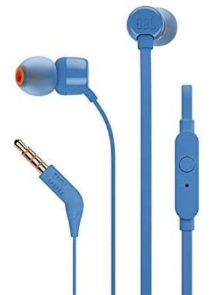 Auriculares Intrauditivos JBL Tune 110/ con Micrófono/ Jack 3.5/ Azules - Tiensol