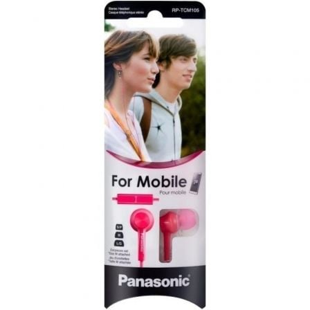 Auriculares Intrauditivos Panasonic RP - TCM105/ con Micrófono/ Jack 3.5/ Rosas - Tiensol