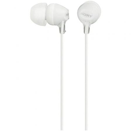 Auriculares Intrauditivos Sony MDR - EX15AP/ con Micrófono/ Jack 3.5/ Blancos - Tiensol