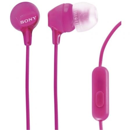 Auriculares Intrauditivos Sony MDR - EX15APPI/ con Micrófono/ Jack 3.5/ Rosas - Tiensol