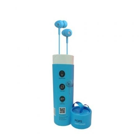 Auriculares Intrauditivos Sunstech Pops/ con Micrófono/ Jack 3.5/ Azules - Tiensol