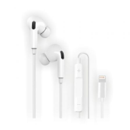 Auriculares Intrauditivos Tech One Tech earTECH HOP TEC1202/ con Micrófono/ Lightning/ Blancos - Tiensol