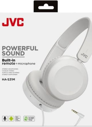 Auriculares JVC HA - S31M/ con Micrófono/ Jack 3.5/ Blancos - Tiensol