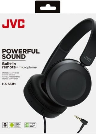 Auriculares JVC HA - S31M/ con Micrófono/ Jack 3.5/ Negros - Tiensol