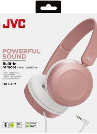 Auriculares JVC HA - S31M/ con Micrófono/ Jack 3.5/ Rosas - Tiensol