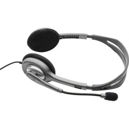 Auriculares Logitech H110/ con Micrófono/ Jack 3.5/ Plateados - Tiensol