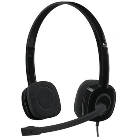 Auriculares Logitech H151/ con Micrófono/ Jack 3.5/ Negros - Tiensol