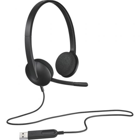 Auriculares Logitech H340/ con Micrófono/ USB/ Negros - Tiensol