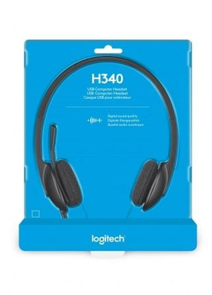 Auriculares Logitech H340/ con Micrófono/ USB/ Negros - Tiensol