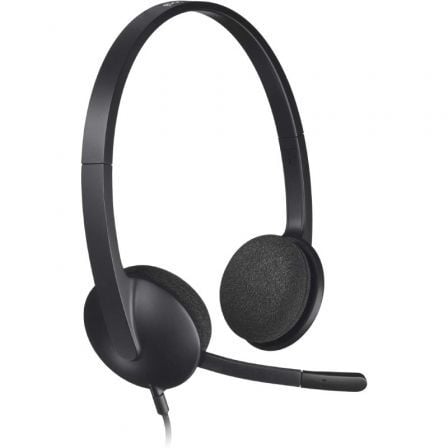 Auriculares Logitech H340/ con Micrófono/ USB/ Negros - Tiensol