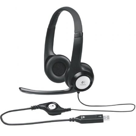 Auriculares Logitech H390/ con Micrófono/ USB/ Negros - Tiensol