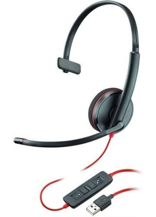 Auriculares Plantronics Blackwire C3210/ con Micrófono/ USB/ Negros - Tiensol