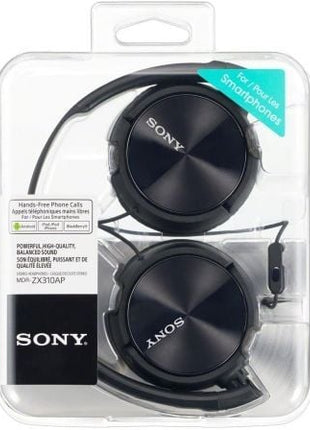 Auriculares Sony MDRZX310APB/ con Micrófono/ Jack 3.5/ Negros - Tiensol