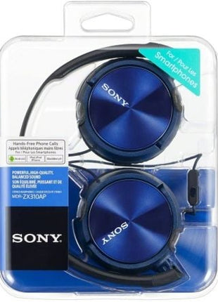 Auriculares Sony MDRZX310APL/ con Micrófono/ Jack 3.5/ Azules - Tiensol