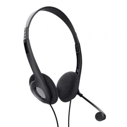 Auriculares Trust Chat Headset 24659/ con Micrófono/ Jack 3.5/ Negros - Tiensol