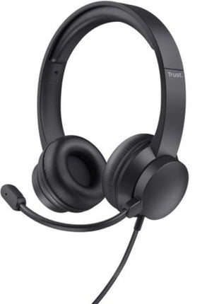 Auriculares Trust HS - 201 USB/ con Micrófono/ USB/ Negros - Tiensol