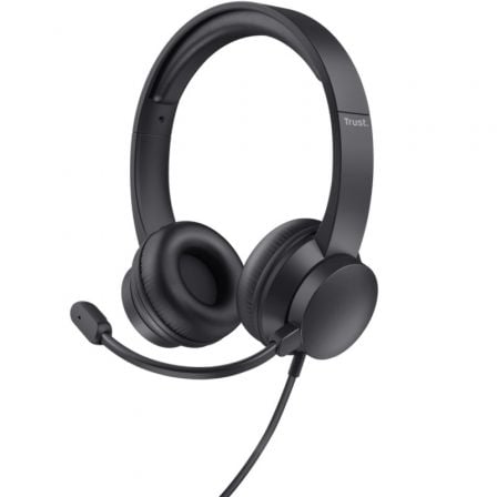 Auriculares Trust HS - 201 USB/ con Micrófono/ USB/ Negros - Tiensol