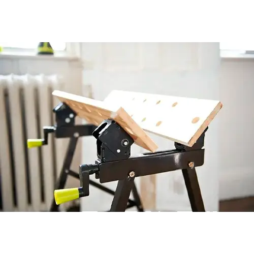 Banco de Trabajo Ryobi RWB02 | Plegable y Ajustable | Superficie Bambú - Accesorios de Herramientas