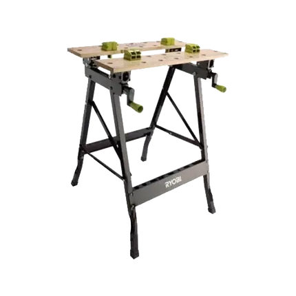 Banco de Trabajo Ryobi RWB02 | Plegable y Ajustable | Superficie Bambú - Accesorios de Herramientas