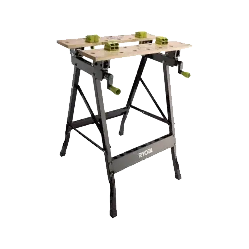 Banco de Trabajo Ryobi RWB02 | Plegable y Ajustable | Superficie Bambú - Accesorios de Herramientas