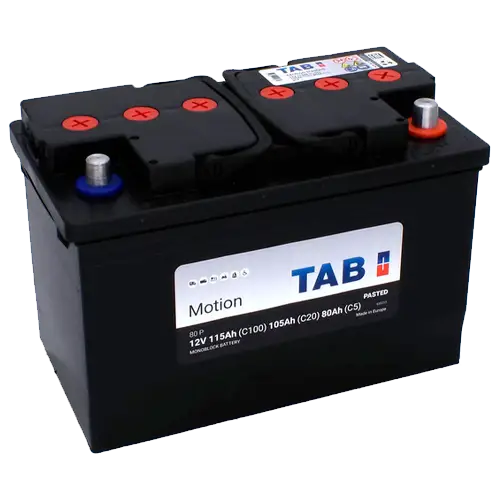 Batería 12V Ciclo Profundo TAB Motion 80P | 115Ah - Baterías Monoblock
