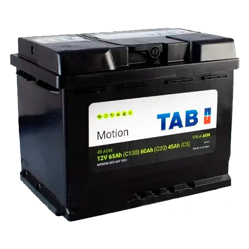Batería AGM 12V TAB Motion 45AGM | 65Ah Ciclo Profundo - Batería AGM